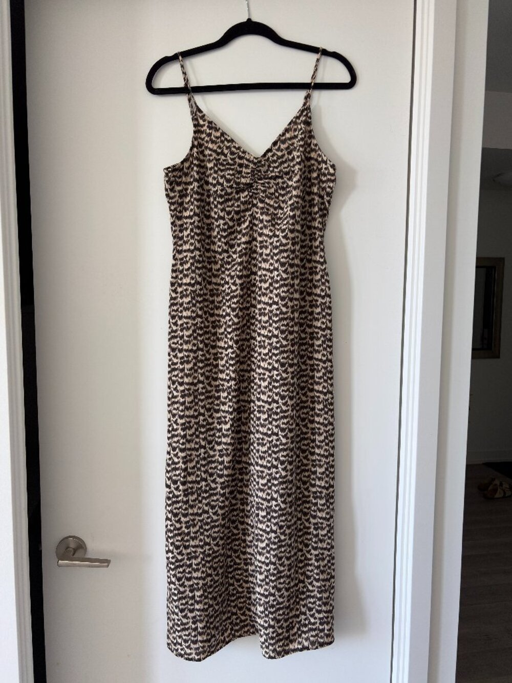 Patterned Strappy Maxi Dress